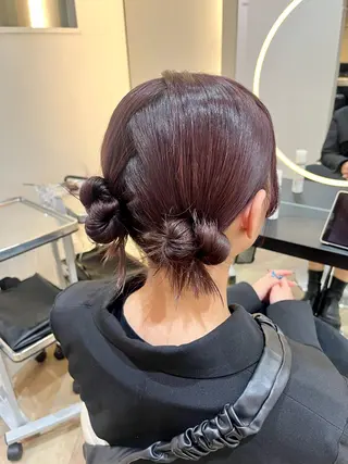 セミロング ヘアアレンジ 透明感カラー🫧/ アレンジ/ayanoのヘアスタイル