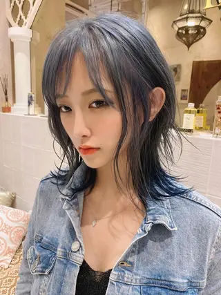 セミロング カラー 美髪/カラー 美容院🌈渡辺隼也のヘアスタイル