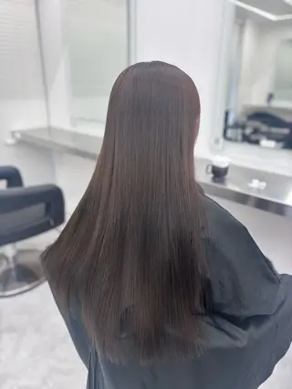 ロング カラー 韓国風暗髪ヘア🤍 🫧MIREIのヘアスタイル