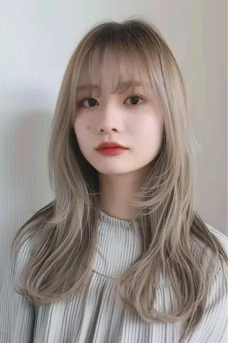 ロング カラー 最新ケアカラー 髪質改善YUTOのヘアスタイル