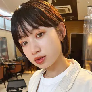ショート カラー 🌱小顔ヘア/ボブ ミディアム/双葉🌱のヘアスタイル
