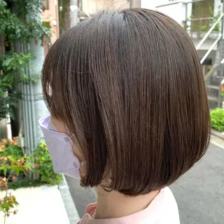 ショート カラー グレージュ/透明感/ 韓国ヘア/RISAのヘアスタイル