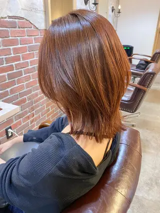 ミディアム カラー tocolaso 柏所属・レイヤーカット/ 根本瑠実のヘアスタイル