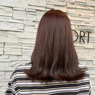 セミロング ついざき はるかのヘアスタイル