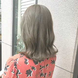 ミディアム カラー 縮毛矯正⭐️ TAKAHIROのヘアスタイル