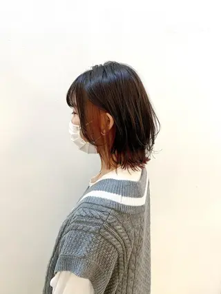 ミディアム カラー ヘアアレンジ 〽️magico/ ウルフDaiki〽️のヘアスタイル