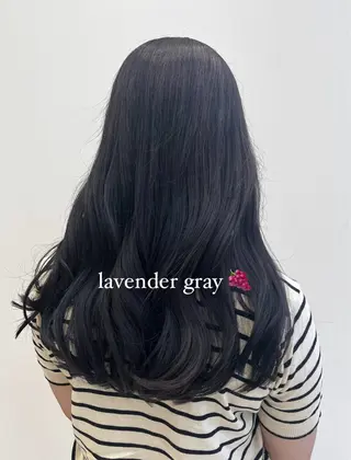 セミロング カラー ヘアアレンジ 🥀暖色韓国ヘア💕 保科侑花のヘアスタイル