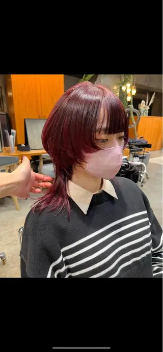 ミディアム カラー haco＋所属・圧倒的デザイン力 店長🎨RENAのヘアスタイル