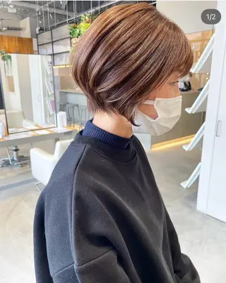ショート カラー ARCHEsaito モデルレッスンのヘアスタイル