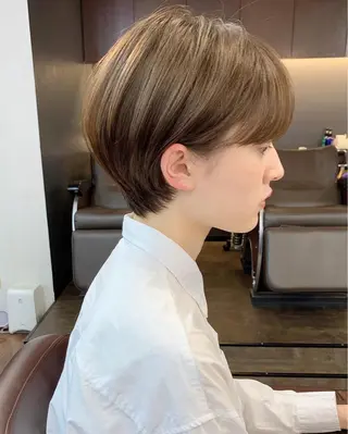 ショート 縮毛矯正/ショート/ レイヤー/畑中正敏のヘアスタイル