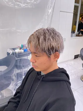 ショート カラー ヘアアレンジ メンズ メンズ特化 水口湧太のヘアスタイル