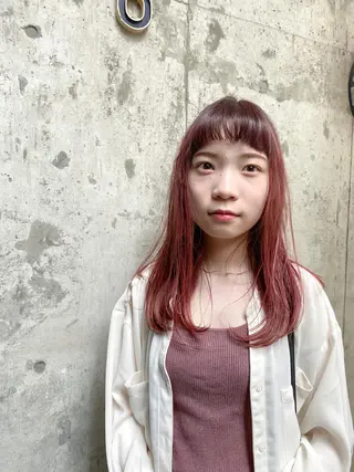 ミディアム カラー SLASHスラッシュ 兵頭　裕のヘアスタイル