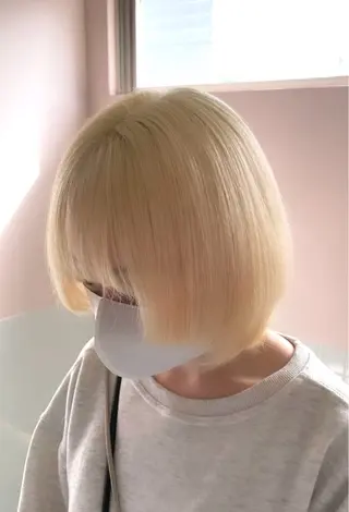 ミディアム カラー 色落ち綺麗透明感カラ /ボブ/ナカツヒカルのヘアスタイル