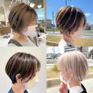 ショート カラー 似合わせスタイル 岡田勇哉のヘアスタイル