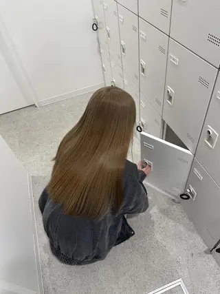 ロング カラー ヘアアレンジ NAMI🤎ブラウン &ミルクティー🤍のヘアスタイル