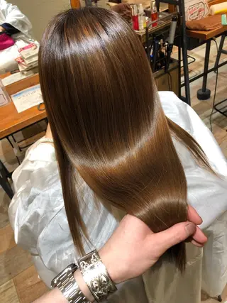 ロング 美髪改善×シールエク ステ/ヨシモトカンジのヘアスタイル