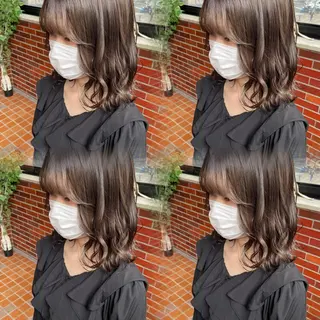 セミロング 【艶髪】💐韓国風× 透明感💐深江裕稀のヘアスタイル