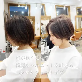 ショート newline銀座所属・👑銀座ショート/ 絶壁補正/金子涼👑のヘアスタイル