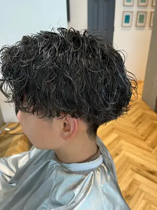 ショート カラー パーマ メンズ 💇メンズパーマ💇 木村賢司のヘアスタイル