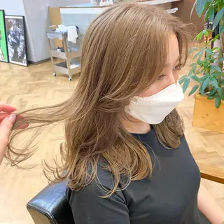 ロング カラー パーマ ヘアアレンジ メンズ キッズ ネイル マツエク・マツパ EMANON梅田店所属・前川 朋香のヘアスタイル