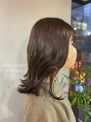 ミディアム カラー ヘアアレンジ ボブ /ニュアンス/ satomi🧸💖のヘアスタイル