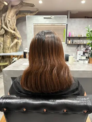 カラー 白髪ケアBAUM さなのヘアスタイル