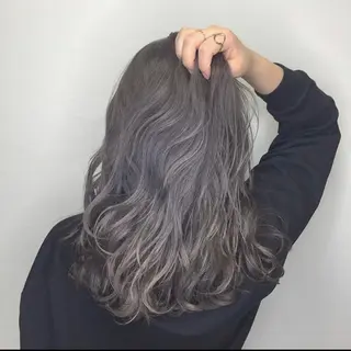 セミロング カラー ヘアアレンジ HAIRSALONLOOP所属・川上 麻梨阿のヘアスタイル