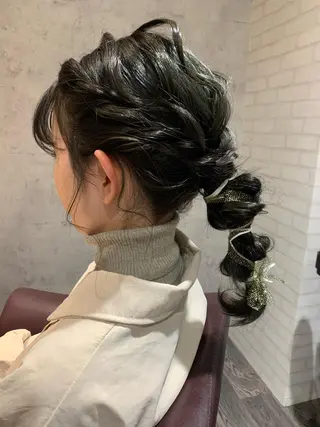 セミロング エクステ KAZUMAのヘアスタイル