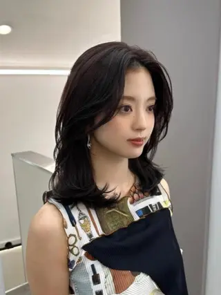 セミロング L.O.GKINSHICHO所属・シールエクステ☀️ L.O.G村岡健一のヘアスタイル