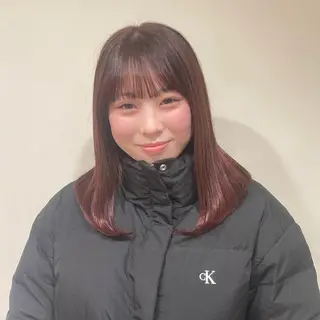 カラー 辰巳 遥萌のヘアスタイル