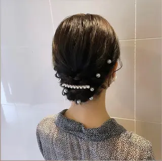 セミロング ヘアアレンジ T Ayaのヘアスタイル