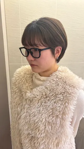 ショート 《無料カットモデル / perm》ナミのヘアスタイル