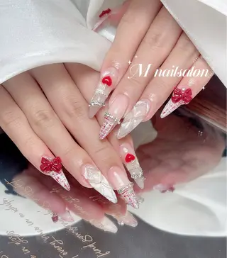 ネイル M🌷nail 長さだし専門店のネイルデザイン