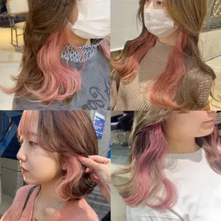 ロング 韓国レイヤー/透明感 カラー🦋mioのヘアスタイル