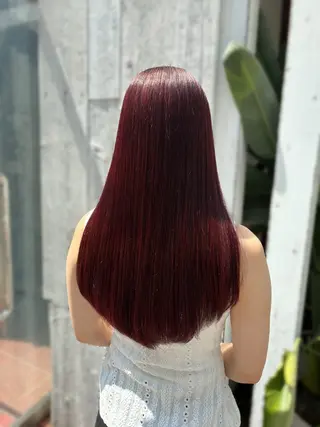 ロング カラー 梅原 姫🍬🐰のヘアスタイル