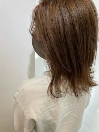 ミディアム カラー eins.hair所属・過去一の柔髪ヘア 🌿einshairのヘアスタイル