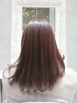 パーマ セミロング 【縮毛矯正/髪質改善 カラー】yumiのヘアスタイル