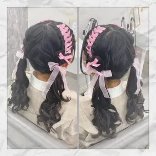 ロング ヘアアレンジ ヘアセット/着付け 𓇼 松本 夏美𓇼のヘアスタイル