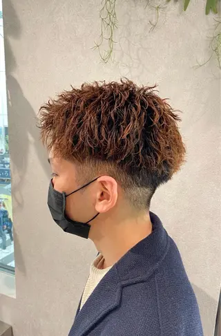 パーマ メンズ お洒落カジュアル🍃 まなとのヘアスタイル