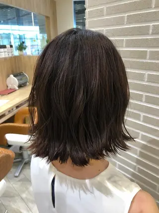 ミディアム カラー ヘアアレンジ 山北 咲子のヘアスタイル