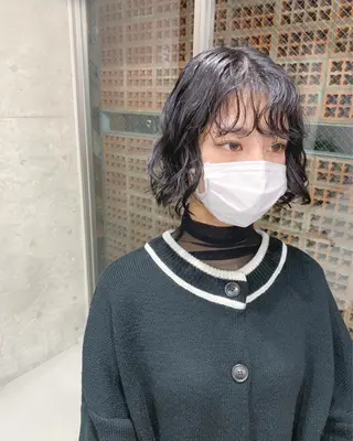 パーマ ボブパーマコテ巻き風 パーマNo1深江秀平のヘアスタイル