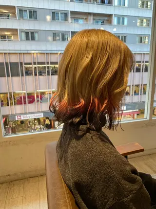 カラー 韓国風／ハイトーン 砂原洋介のヘアスタイル