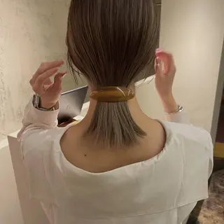 ミディアム カラー yupi🐈‍⬛ レイヤー/パーマのヘアスタイル