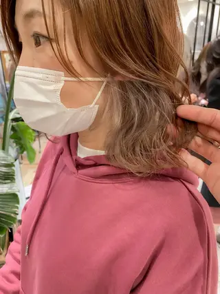 ミディアム レイヤー/韓国ヘア 縮毛矯正🫧鈴木颯のヘアスタイル