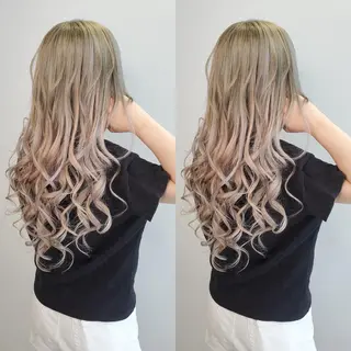 ロング 💎馴染むエクステ ×カラーTOMO💎のヘアスタイル