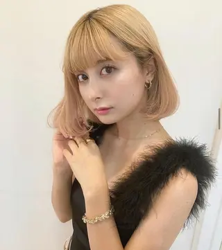 ショート カラー ヘアアレンジ mizu kiのヘアスタイル