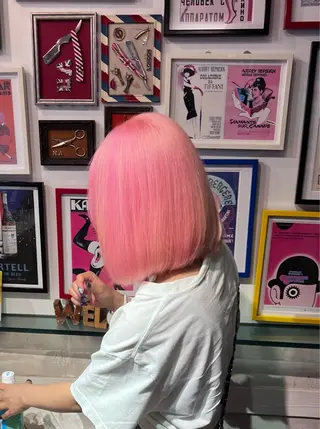 ミディアム カラー 個性的カラー ☆≡ねねのヘアスタイル