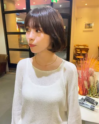 ミディアム 透明感ニュアンス 柔らかstyle🤍のヘアスタイル