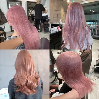 ミディアム カラー パーマ ヘアアレンジ ブリーチカラー🤍 颯馬🐈‍⬛のヘアスタイル