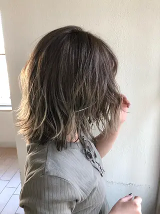 ミディアム カラー 【1日2名様限定】 AFLOAT白川雄副のヘアスタイル